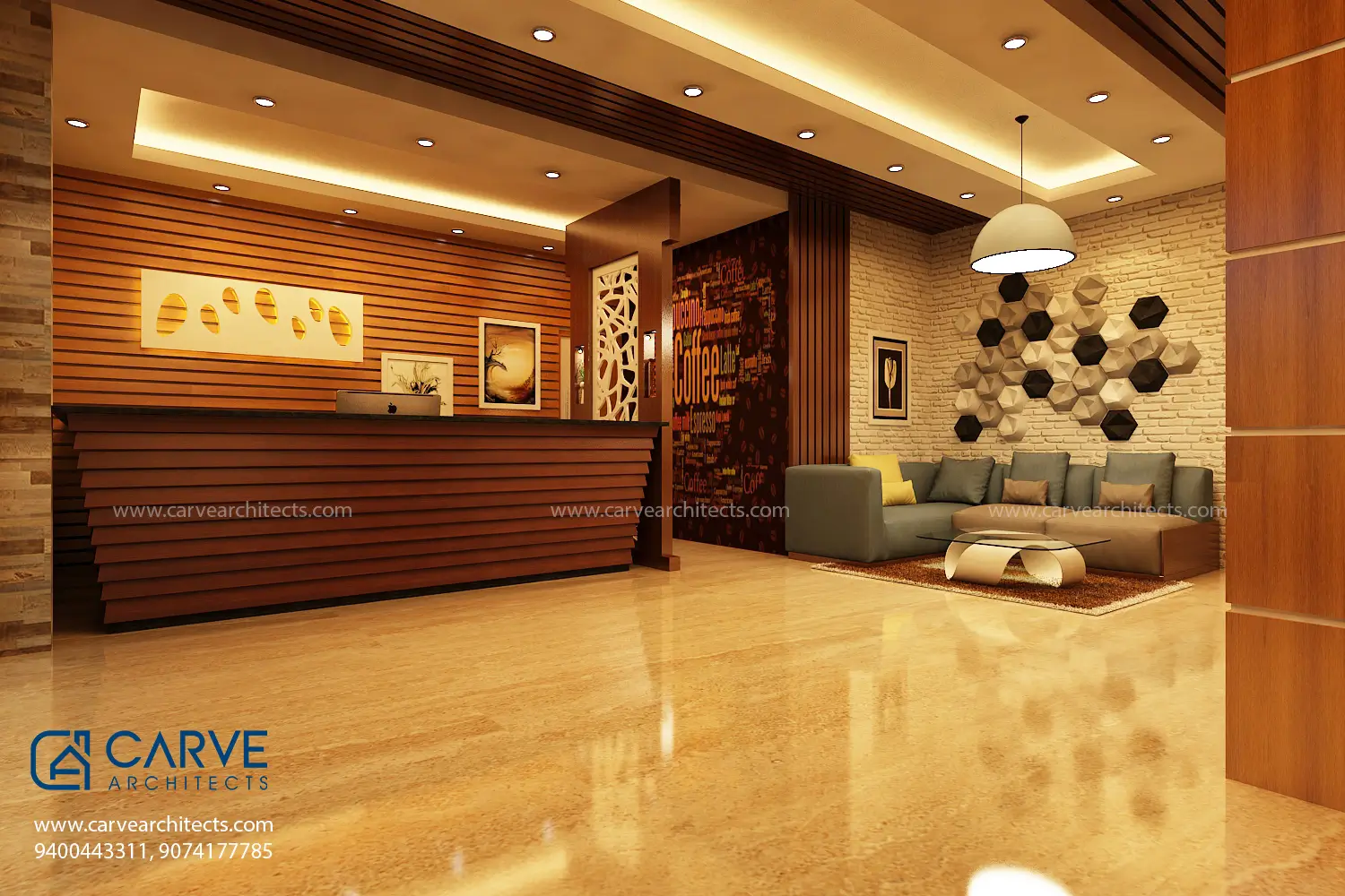 27. Reception Area, Interior design, Restaurant at Perambra, Kozhikode