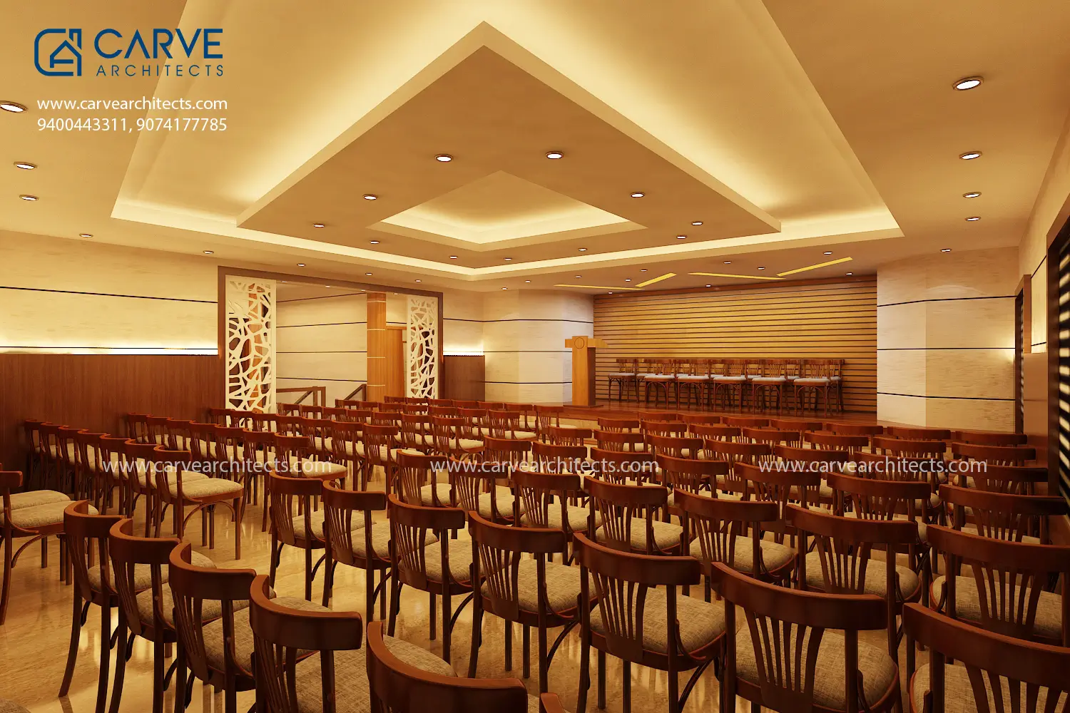 32. Conferance Hall, Interior design, Restaurant at Perambra, Kozhikode