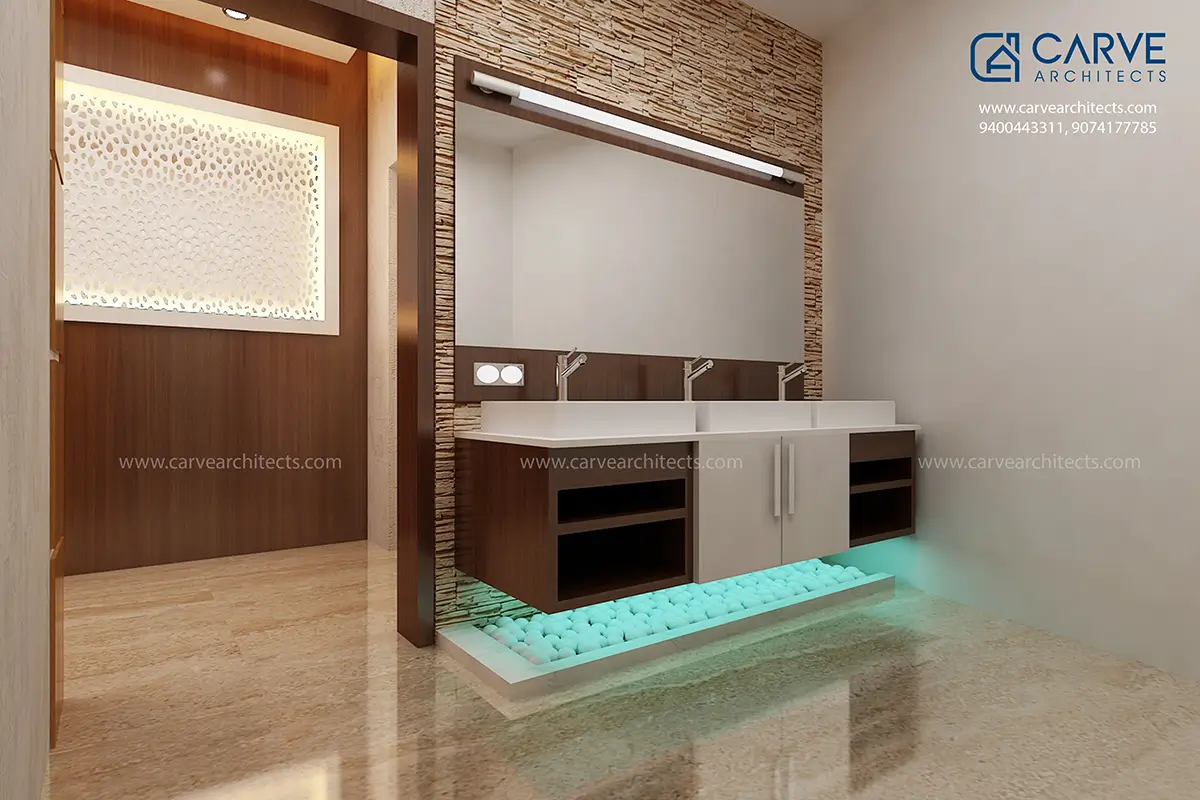 37. Interior design, Wash Area, Restaurant at Perambra, Kozhikode