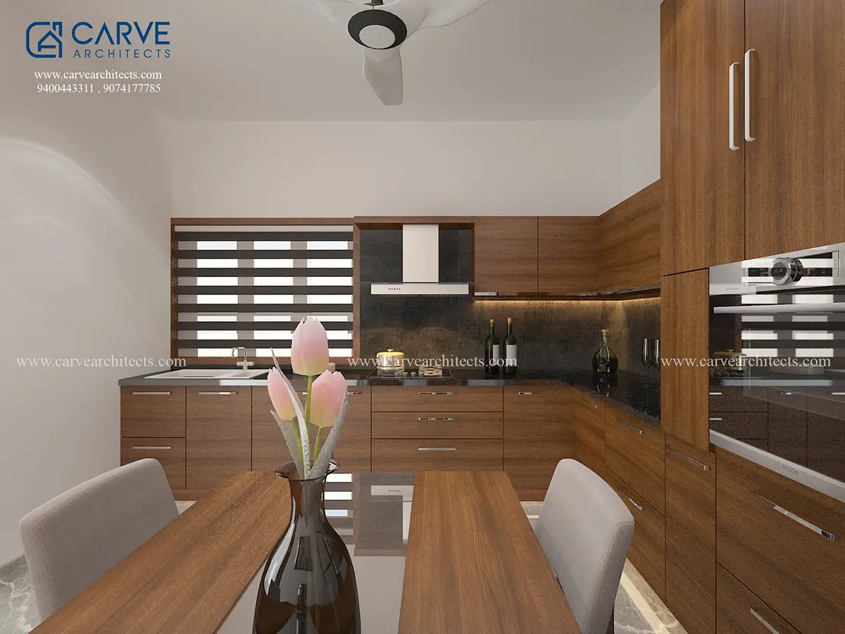 53. Modular Kitchen 3D Designs, Home Interiors, Residential Buildings, Kozhikode, Kerala