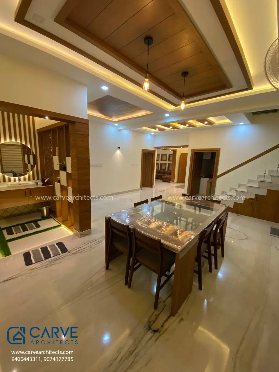 89. Interior Designs, Dinning Room, Residential Building, Rashid, Kuttiyadi, Kozhikode