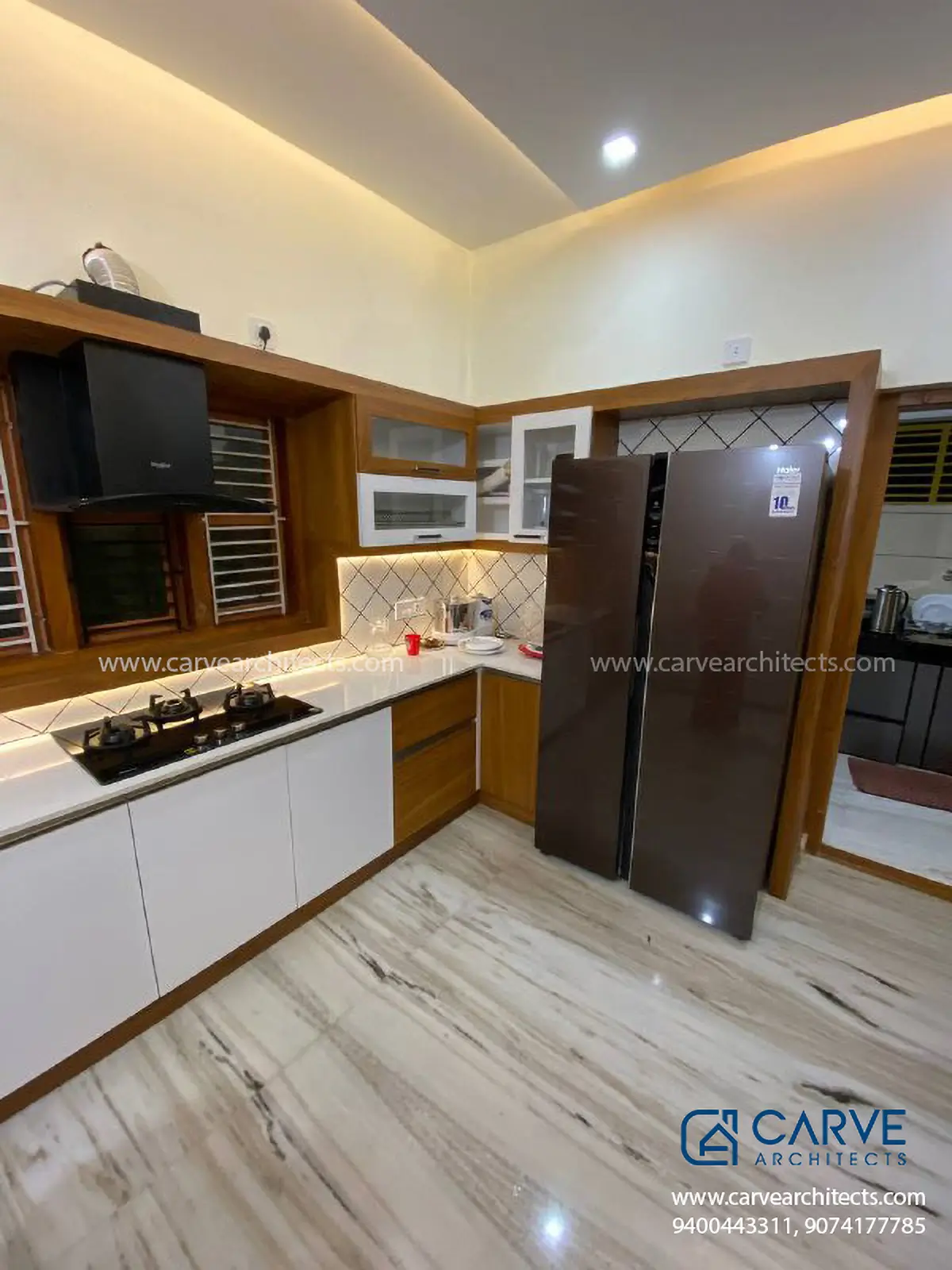 94. Interior Designs, Kitchen, Residential Building, Rashid, Kuttiyadi, Kozhikode